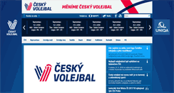 Desktop Screenshot of cesky-volejbal.cz