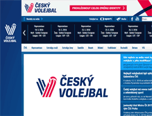 Tablet Screenshot of cesky-volejbal.cz